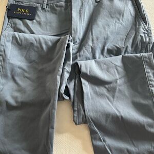 Polo Ralph Lauren Blue Chino Pants with Zip Detail